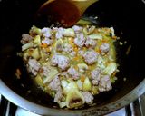 きのことサルシッチャのパスタ作り方6写真