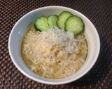 じゃこがじゃれ合う冷製美食玄米お茶づけ作り方3写真
