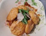 魚河岸揚げ＋いんげん＋玉ねぎのチーズ焼き作り方5写真