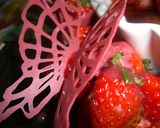 デコレーションパターン･･･チョコの蝶々作り方7写真
