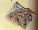 アボガドと納豆のチーズトースト作り方2写真