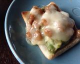 アボガドと納豆のチーズトースト作り方4写真