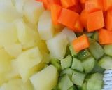 取分け食に★手づかみ応援！角切りサラダ作り方5写真