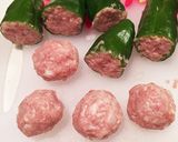 ピーマンの肉詰めとわくわく肉だんご☆作り方6写真