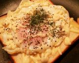 フライパンで♪目玉焼きトースト♪作り方5写真