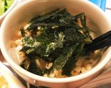 ひきわり納豆と豆腐と揚げ玉の簡単おかず作り方2写真