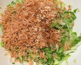 キャベツとあみえびの、豆腐のっけ盛り♫作り方2写真