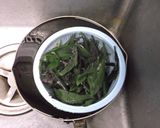 金時草の酢味噌和え　季節のお刺身添え作り方2写真