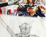 キャラチョコプレート 仮面ライダーガイム作り方1写真