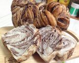 甘くて美味しい♡チョコマーブルミニ食パン作り方8写真