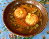 こんがり焼いた魚河岸あげ 彩りあんかけ作り方4写真