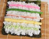 【キャラ弁】海苔巻きカタツムリ弁当作り方2写真