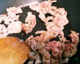 ★豚バラとなすのピリ辛甘酢炒め★作り方3写真