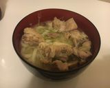 彼氏が満足する夜食、白だし鳥もも肉うどん作り方8写真