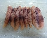 梅紫蘇風味♪ヘルシー✿鶏ささみの春巻き✿作り方2写真