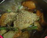 インゲンとさつま揚げの胡麻煮作り方3写真