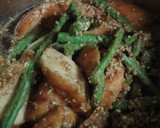 インゲンとさつま揚げの胡麻煮作り方4写真