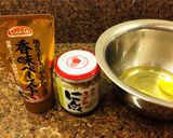 桃屋きざみにんにく卵とキャベツの炒め物♪作り方1写真