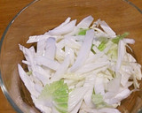 魚河岸あげと長芋と白菜さっぱりレンジ煮物作り方2写真