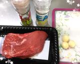 ジップロックde美味しいローストビーフ丼作り方1写真
