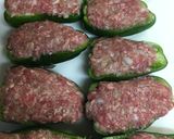 簡単♪ピリ辛♪ピーマンの肉詰め大人味タレ作り方3写真