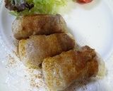 豆腐の豚肉巻き巻き　カレー風味ポン酢風味作り方5写真