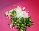 サーモンのカルパッチョ♫夏野菜のソース作り方2写真