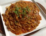 ちょー簡単！フライパンで鯖缶トマトパスタ作り方10写真