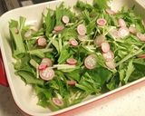 魚河岸あげ®と水菜のたっぷりおろしサラダ作り方2写真