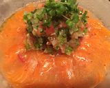 サーモンのカルパッチョ♫夏野菜のソース作り方7写真