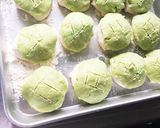 緑色のメロンパン作り方10写真