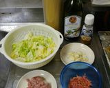 ☆きゃべつと小えびと豚挽き肉のパスタ☆作り方2写真