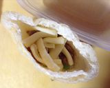 ナポリタンと納豆の油揚げつつみ作り方2写真