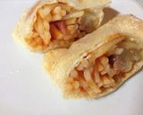 ナポリタンと納豆の油揚げつつみ作り方3写真