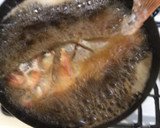 ☆魚の姿揚げ魚河岸あげあんかけ作り方4写真