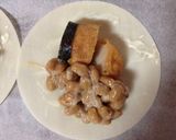 お弁当用のり巻き唐揚げ&納豆のピザ作り方3写真