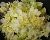☆きゃべつと小えびと豚挽き肉のパスタ☆作り方10写真