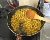 コーンサブジ　インド料理作り方7写真