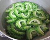 ゴーヤ木の実（胡桃アーモンド等）味噌和え作り方2写真