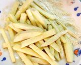 常温揚げ簡単さっくりカレーフライドポテト作り方3写真
