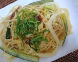 ちりめんじゃこの梅しそパスタ作り方5写真