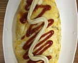 残りの餃子で、餃子オムレツ作り方2写真