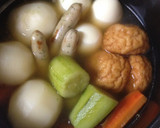 魚河岸あげとかぶと胡瓜のコンソメおでん作り方4写真