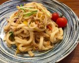 簡単♡即席♡にんにく鶏塩冷うどん♡作り方7写真