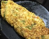 そうめん入り和風オムレツ作り方3写真
