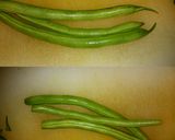 いんげんと豚バラの煮物作り方1写真