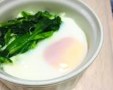 レンジで１分！ほうれん草と卵のココット作り方3写真