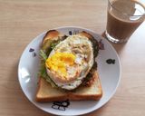 からあげ★目玉焼き★トースト作り方4写真