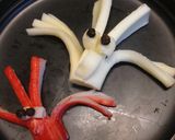 裂いて美味しい仲間でキャラ弁デコ作り方3写真