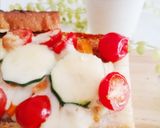 夏野菜とひき肉のチーズスタッフドバゲット作り方6写真